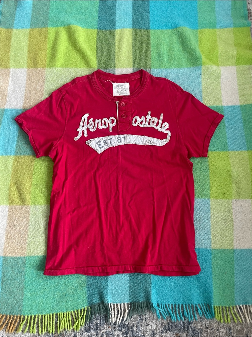 Vintage Y2K Aeropostale Henley shirt #henley #preppy